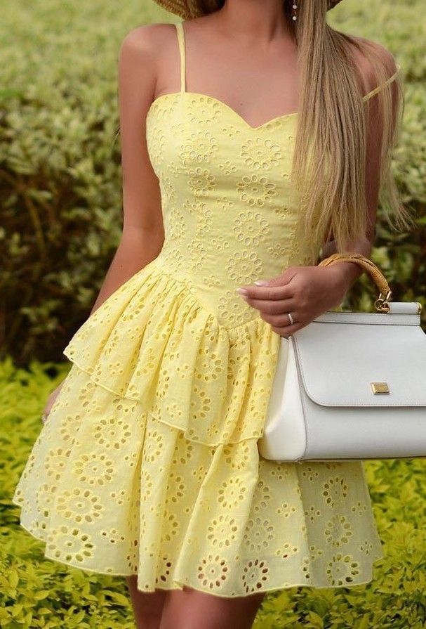 Eyelet Lace Tiered Summer Dress