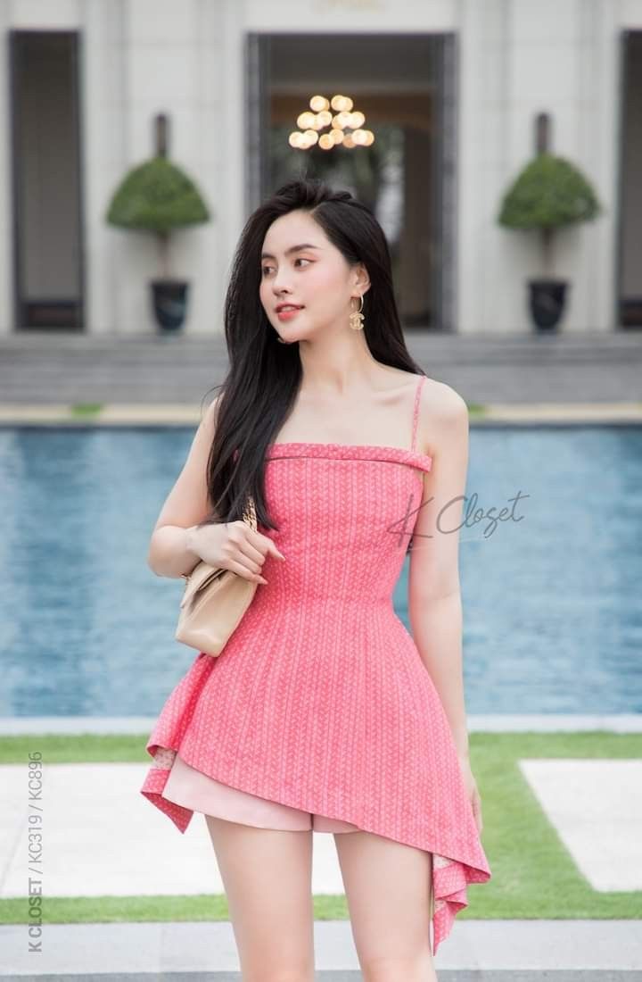 Asymmetric Overlay Mini Dress with Shorts