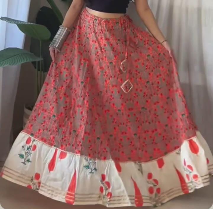 Ethnic Umbrella Skirt