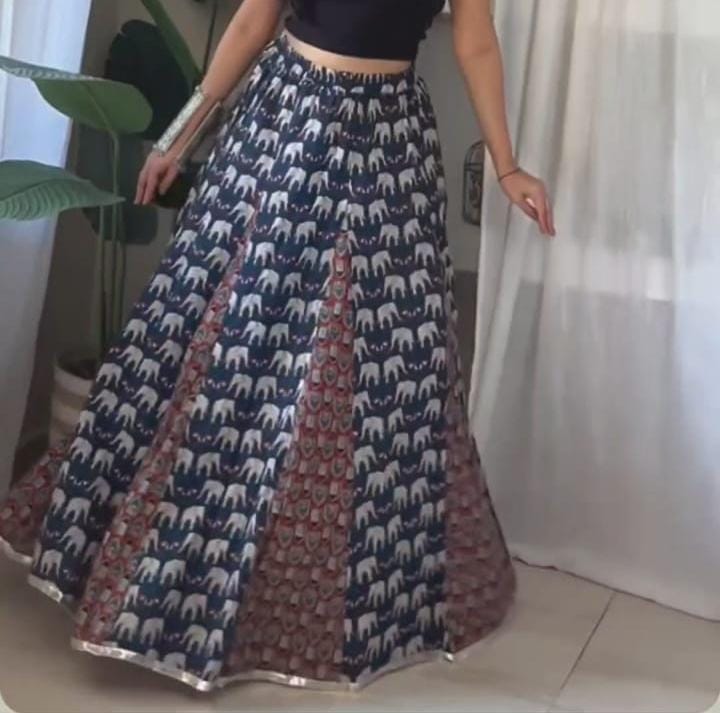 Ethnic Plated Skirt